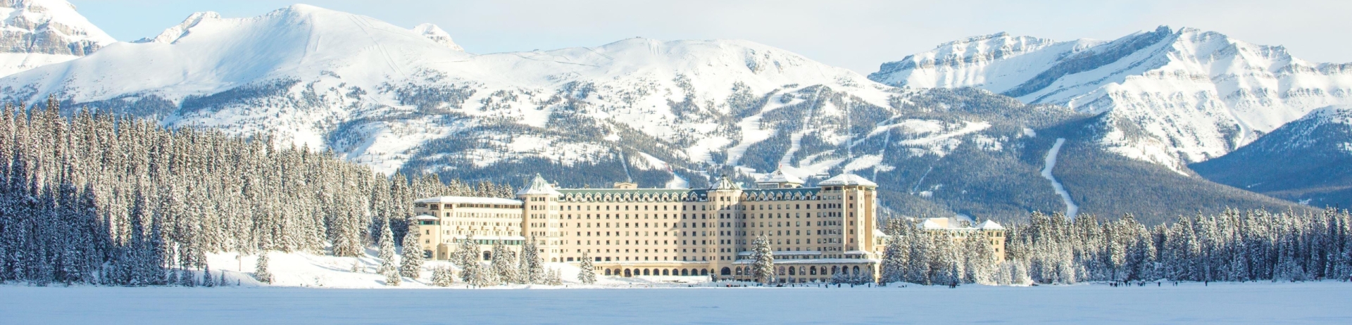 Chateau Lake Louise during the winter