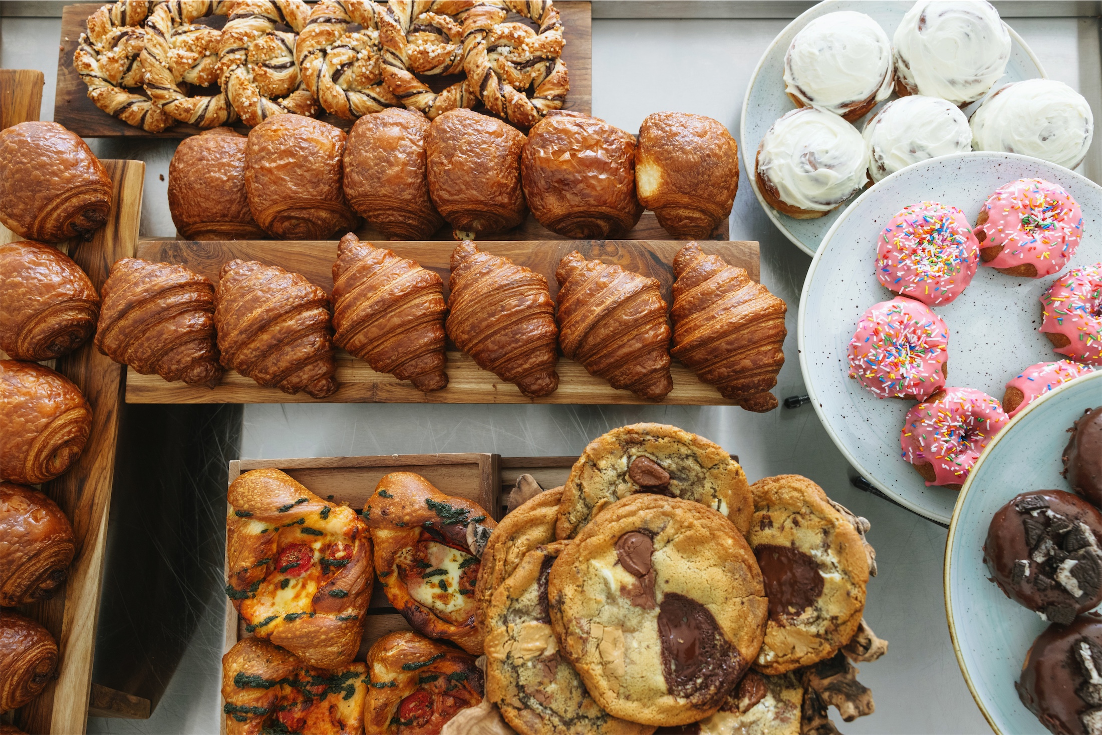 tablescape of baked goods