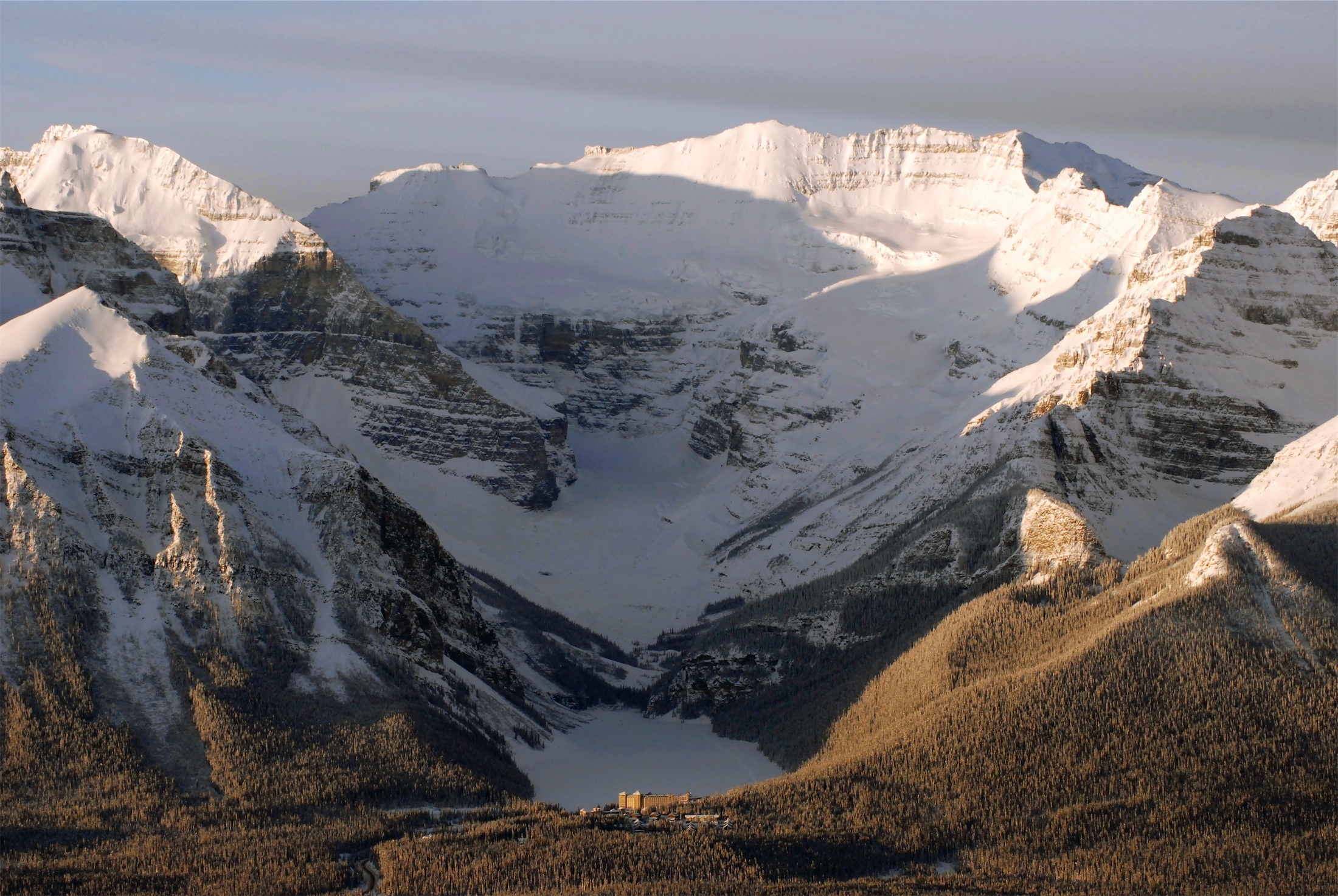 view of mountain range with the property at the bottom