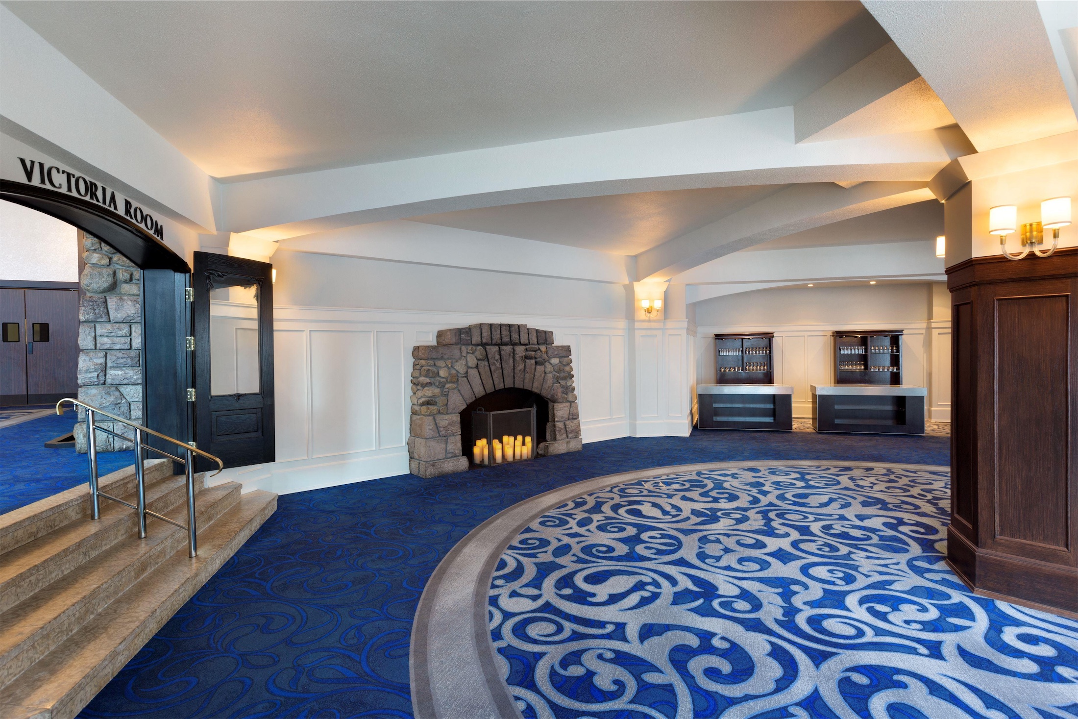 The foyer of Fairmont Chateau Lake Louise's Victoria Room venue