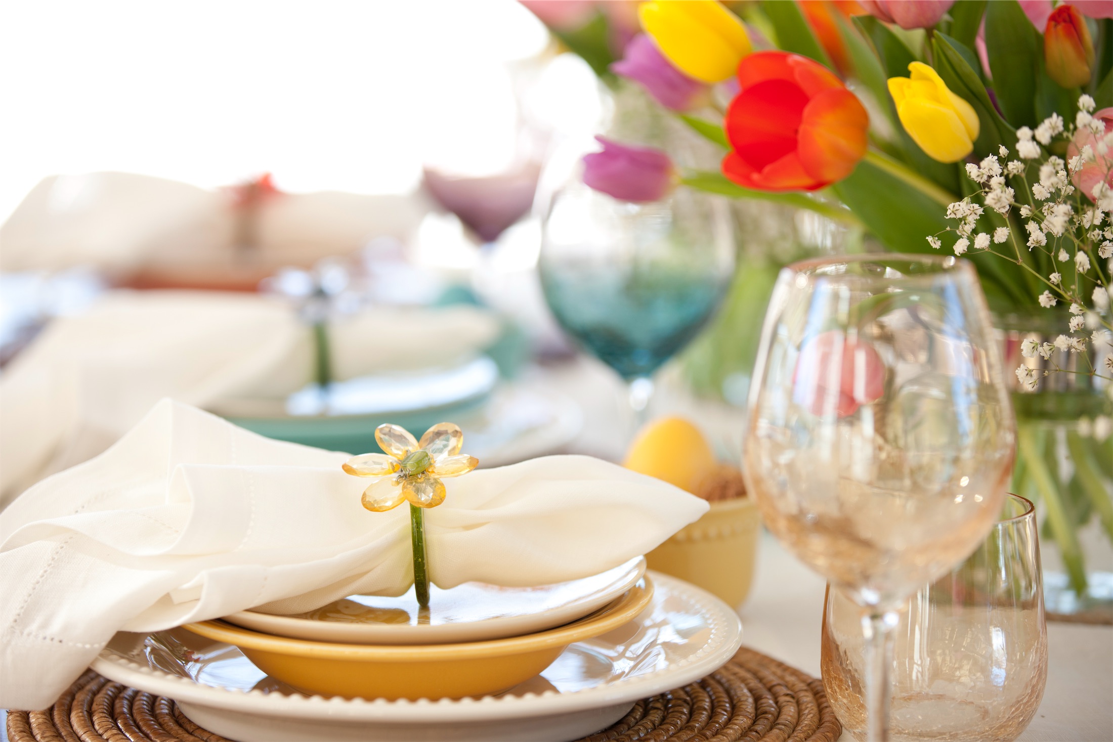easter dinner table placement