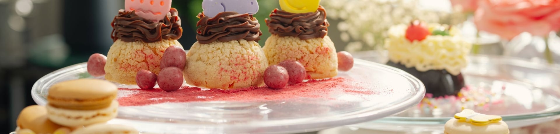 Display of Easter brunch