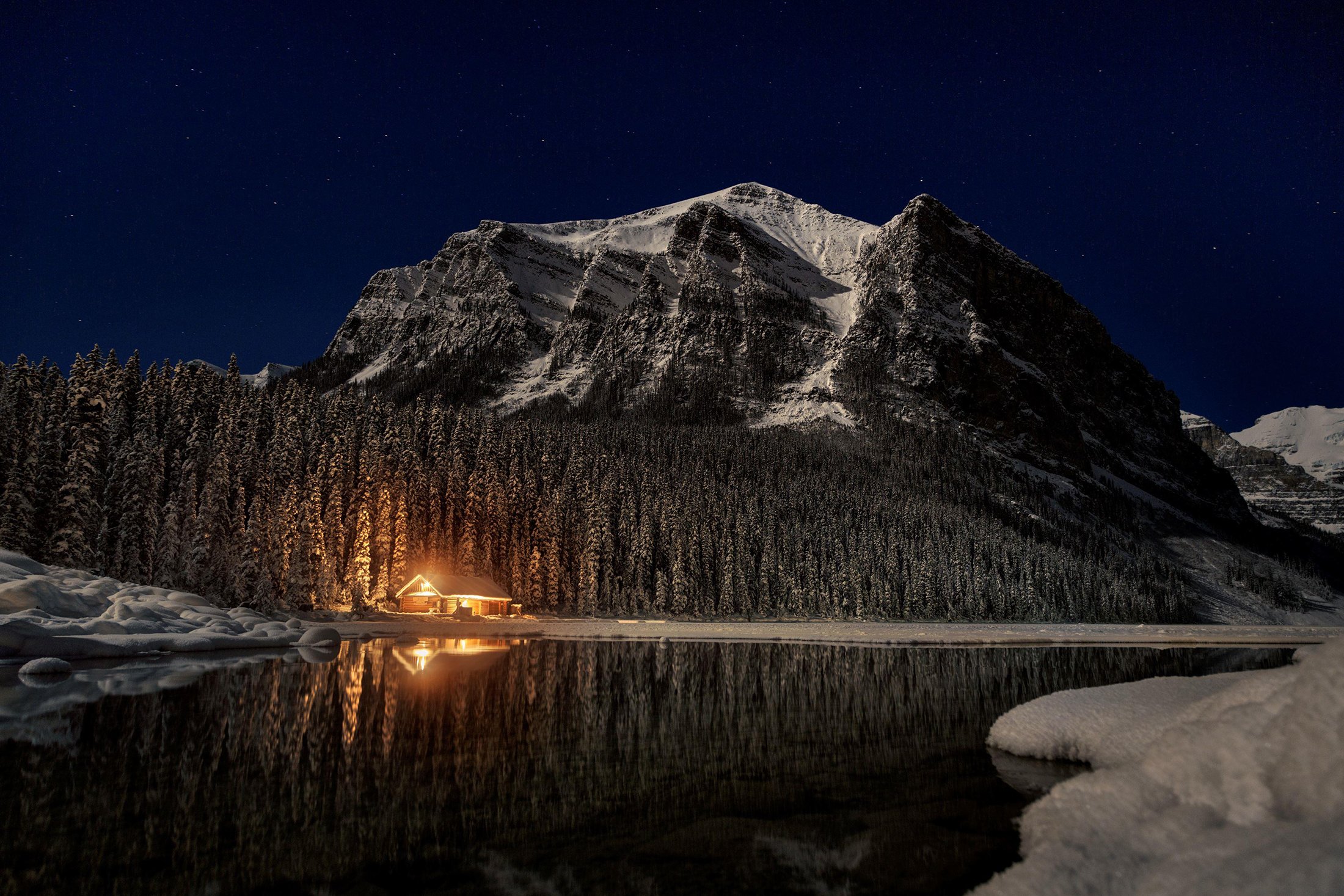 Light Up the Night in Lake Louise Chateau Lake Louise