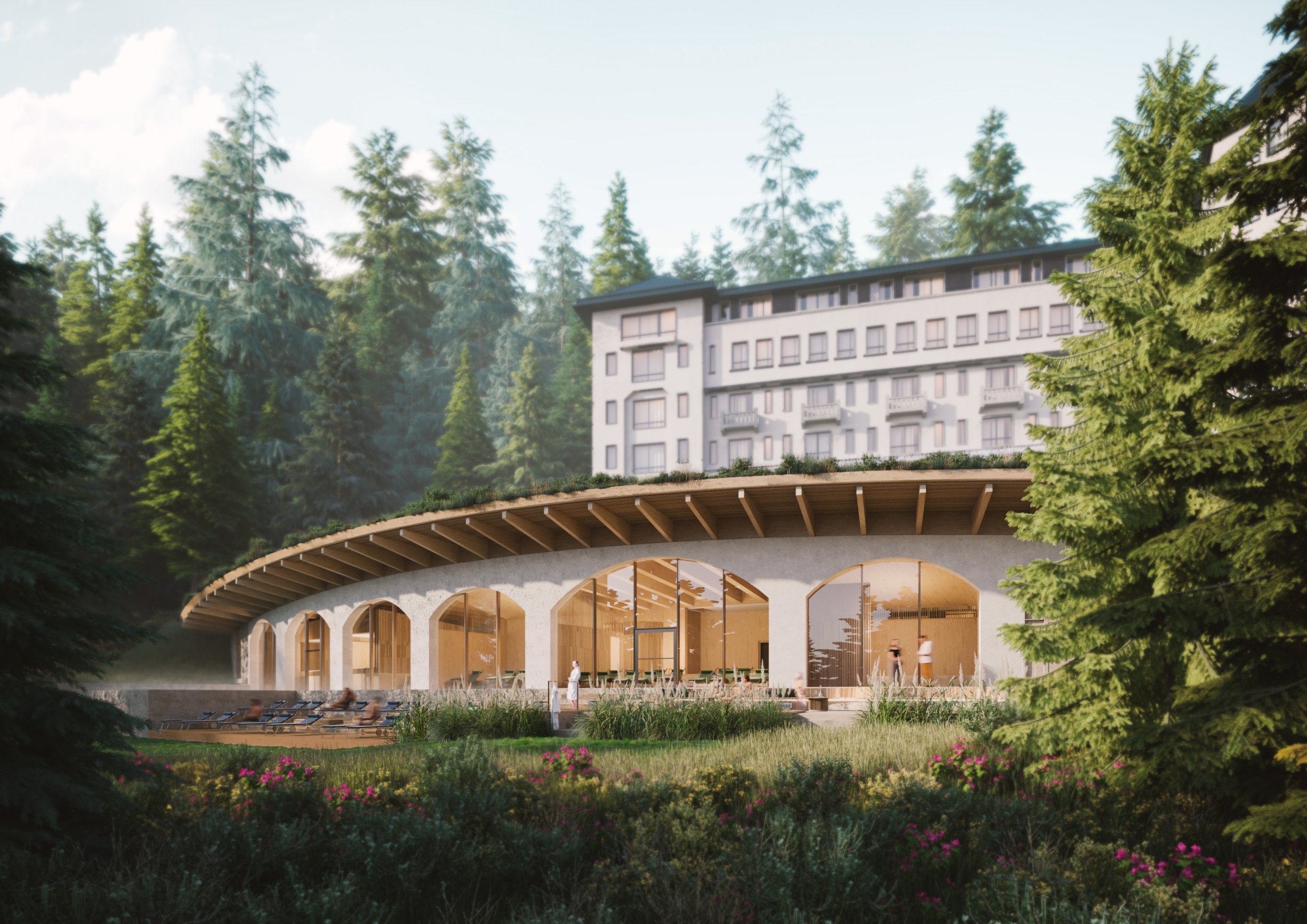 Basin Glacial Waters, a thermal bathing experience on the shores of Lake Louise