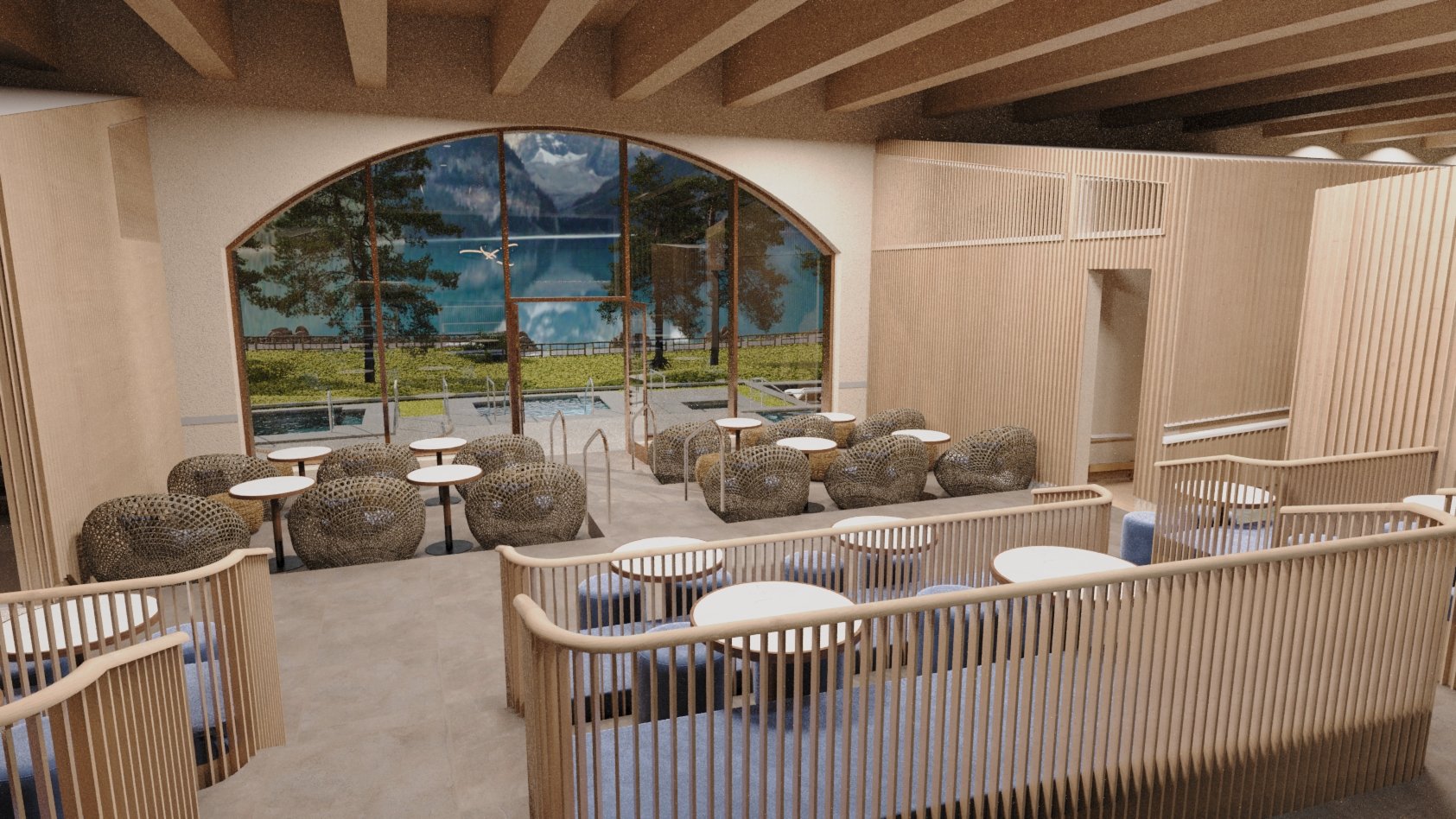 Basin Glacial Waters, a thermal bathing experience on the shores of Lake Louise