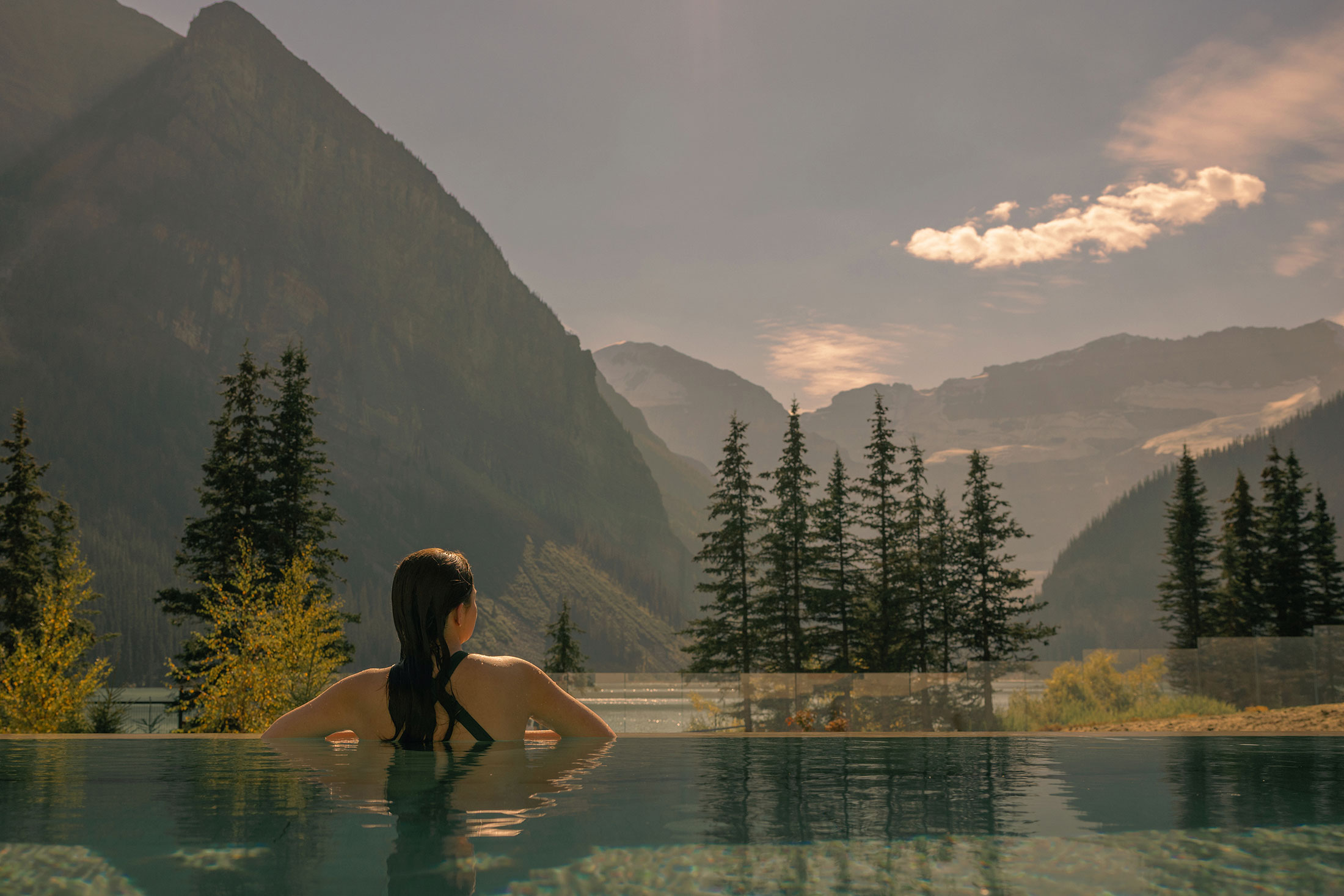Vitality Pool View | BASIN Glacial Waters